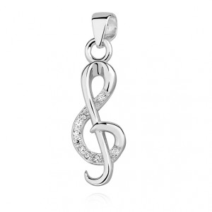 Pandantiv argint cheia sol cu pietre DiAmanti Z1252CR_W-DIA (Argint 925‰ 06 g.)